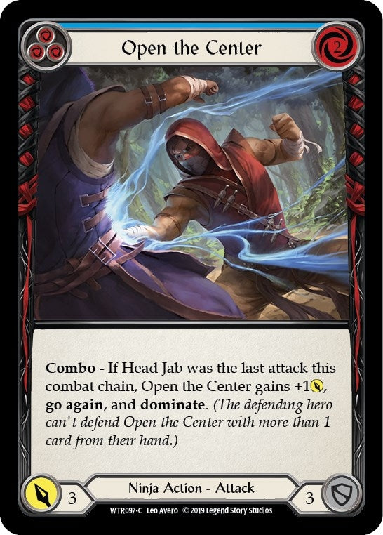 Image for Open the Center (Blue) (WTR097) - Flesh and Blood TCG