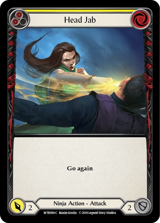 Image for Head Jab (Yellow) (WTR099) - Flesh and Blood TCG