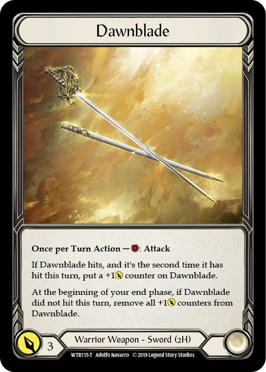 Image for Dawnblade // Rhinar (WTR115 // WTR002) - Flesh and Blood TCG