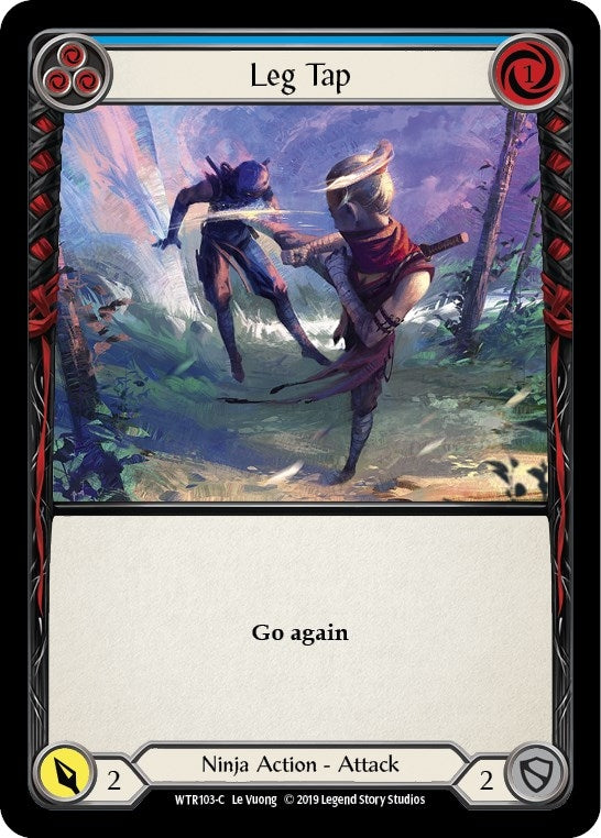 Image for Leg Tap (Blue) (WTR103) - Flesh and Blood TCG