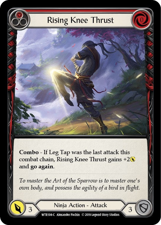 Image for Rising Knee Thrust (Red) (WTR104) - Flesh and Blood TCG