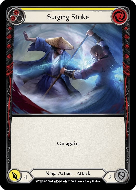Image for Surging Strike (Yellow) (WTR108) - Flesh and Blood TCG