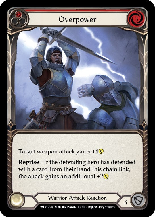 Image for Overpower (Red) (WTR123) - Flesh and Blood TCG