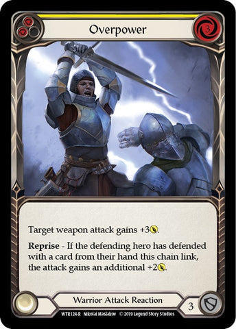 Image for Overpower (Yellow) (WTR124) - Flesh and Blood TCG