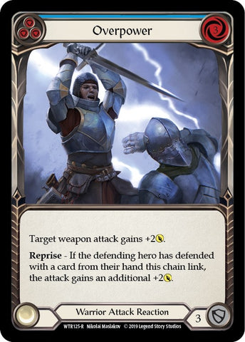 Image for Overpower (Blue) (WTR125) - Flesh and Blood TCG