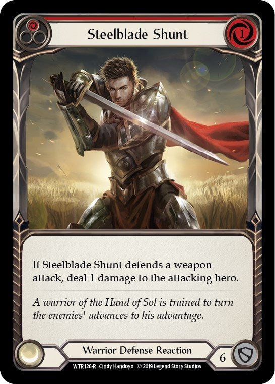 Image for Steelblade Shunt (Red) (WTR126) - Flesh and Blood TCG