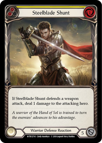 Image for Steelblade Shunt (Yellow) (WTR127) - Flesh and Blood TCG