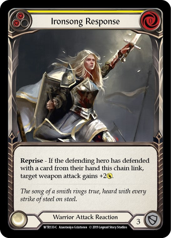 Image for Ironsong Response (Yellow) (WTR133) - Flesh and Blood TCG
