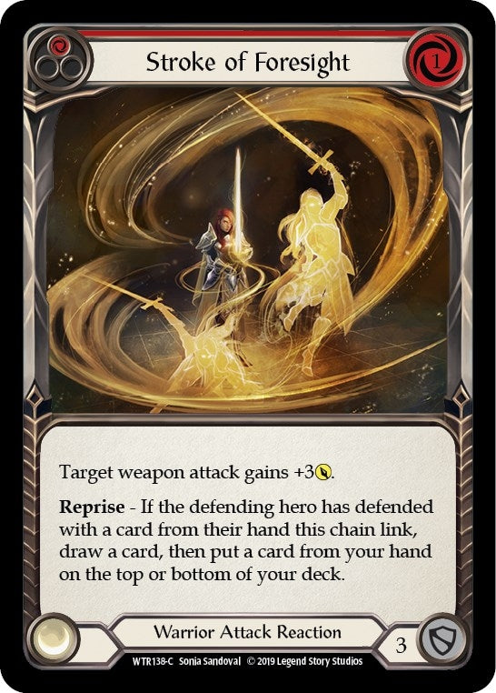 Image for Stroke of Foresight (Red) (WTR138) - Flesh and Blood TCG