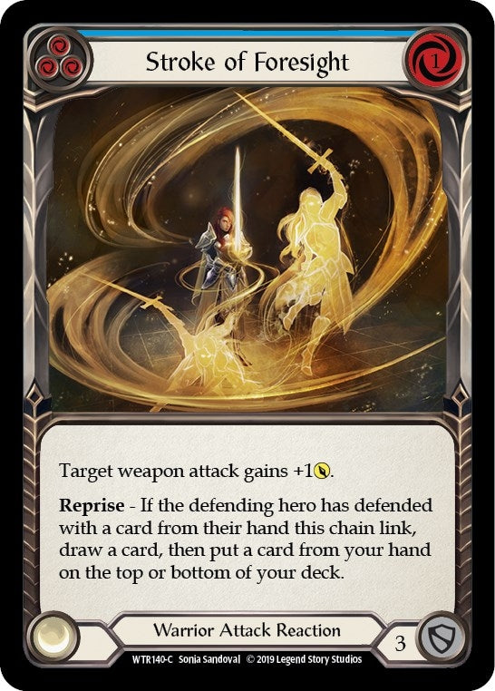 Image for Stroke of Foresight (Blue) (WTR140) - Flesh and Blood TCG