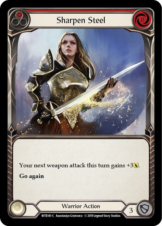 Image for Sharpen Steel (Red) (WTR141) - Flesh and Blood TCG