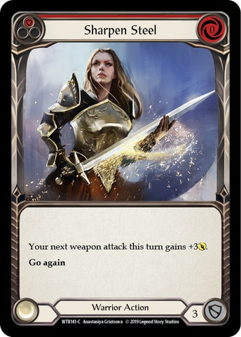 Image for Sharpen Steel (Red) (WTR141) - Flesh and Blood TCG