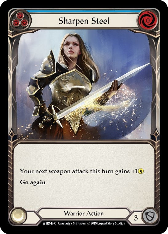 Image for Sharpen Steel (Blue) (WTR143) - Flesh and Blood TCG