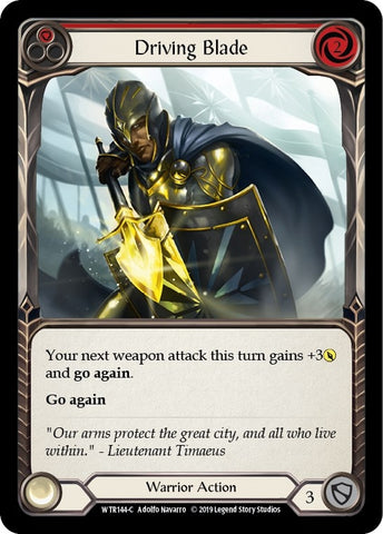 Image for Driving Blade (Red) (WTR144) - Flesh and Blood TCG