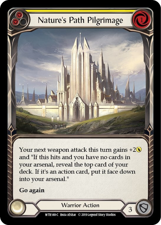 Image for Nature's Path Pilgrimage (Yellow) (WTR148) - Flesh and Blood TCG
