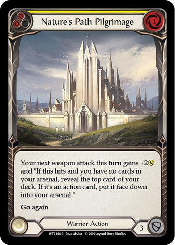 Image for Nature's Path Pilgrimage (Yellow) (WTR148) - Flesh and Blood TCG