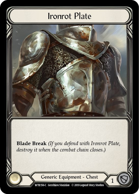 Image for Ironrot Plate (WTR156) - Flesh and Blood TCG