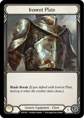 Image for Ironrot Plate (WTR156) - Flesh and Blood TCG