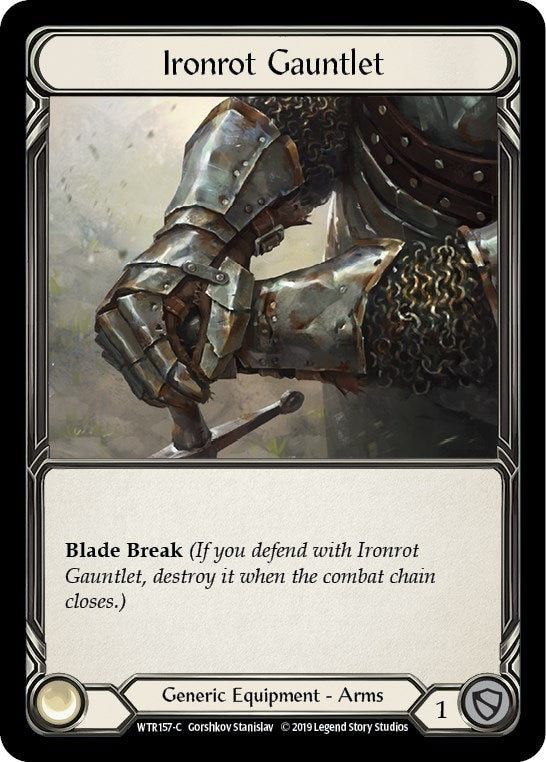 Image for Ironrot Gauntlet (WTR157) - Flesh and Blood TCG