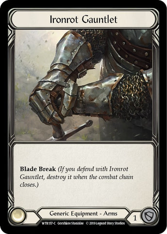 Image for Ironrot Gauntlet (WTR157) - Flesh and Blood TCG