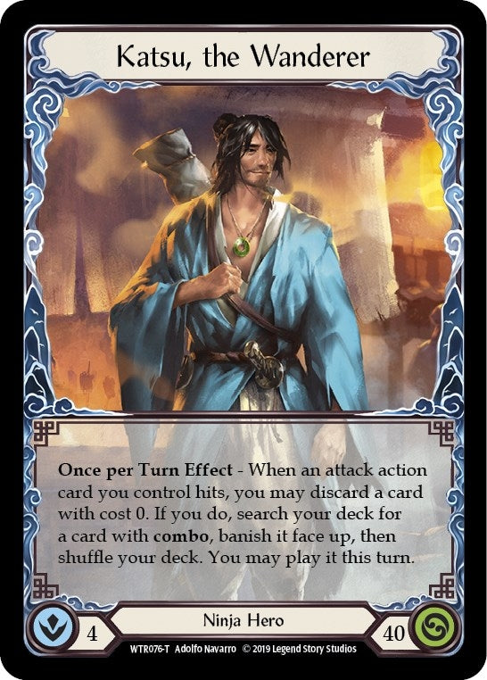 Image for Katsu, the Wanderer // Romping Club (WTR076 // WTR003) - Flesh and Blood TCG