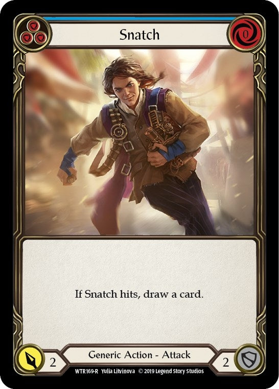 Image for Snatch (Blue) (WTR169) - Flesh and Blood TCG