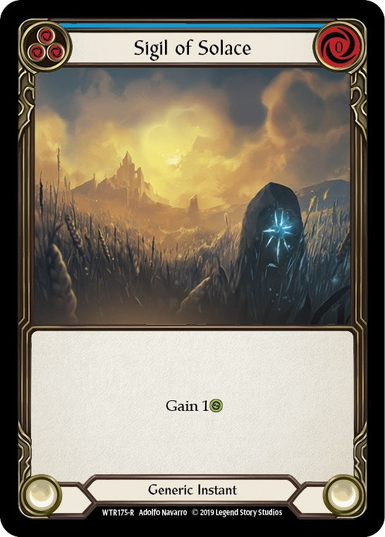 Image for Sigil of Solace (Blue) (WTR175) - Flesh and Blood TCG