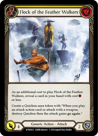 Image for Flock of the Feather Walkers (Yellow) (WTR183) - Flesh and Blood TCG