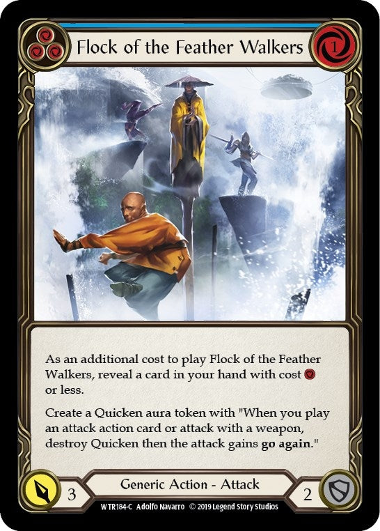 Image for Flock of the Feather Walkers (Blue) (WTR184) - Flesh and Blood TCG