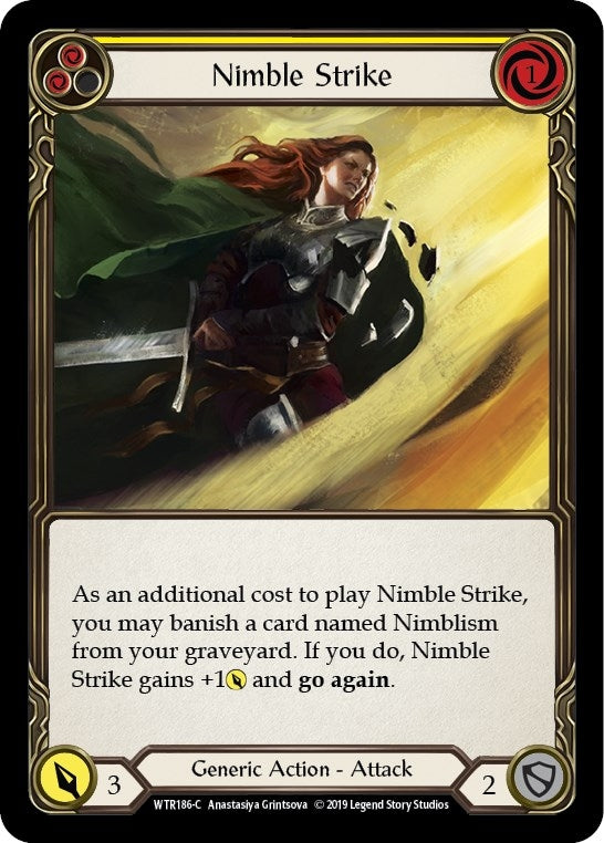 Image for Nimble Strike (Yellow) (WTR186) - Flesh and Blood TCG
