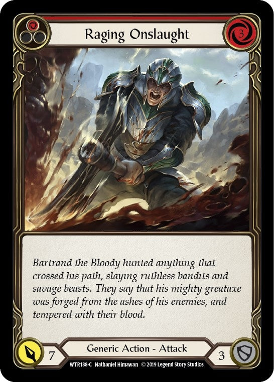 Image for Raging Onslaught (Red) (WTR188) - Flesh and Blood TCG