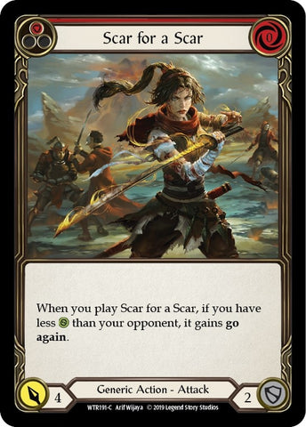 Image for Scar for a Scar (Red) (WTR191) - Flesh and Blood TCG