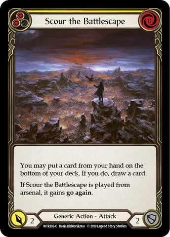 Image for Scour the Battlescape (Yellow) (WTR195) - Flesh and Blood TCG