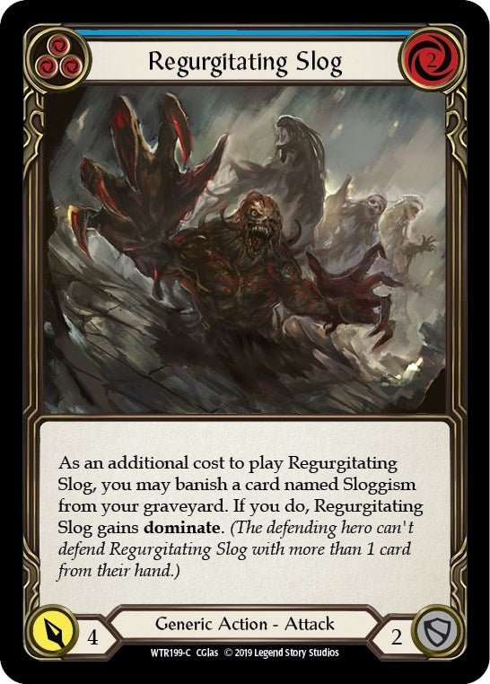 Image for Regurgitating Slog (Blue) (WTR199) - Flesh and Blood TCG