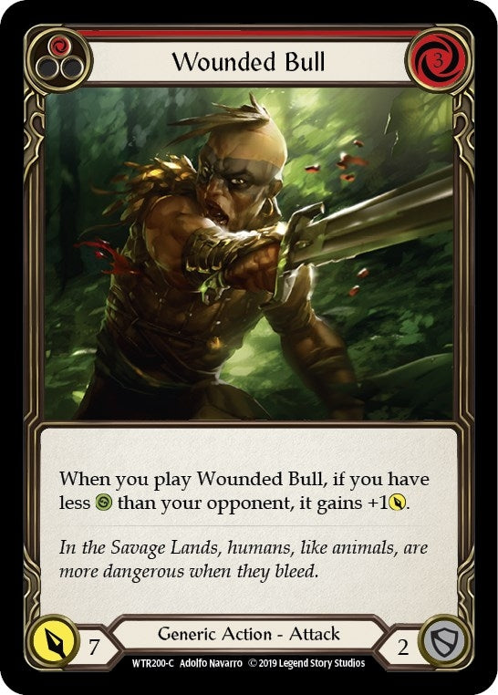 Image for Wounded Bull (Red) (WTR200) - Flesh and Blood TCG
