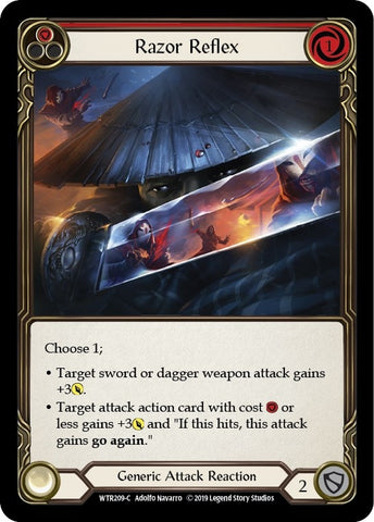 Image for Razor Reflex (Red) (WTR209) - Flesh and Blood TCG