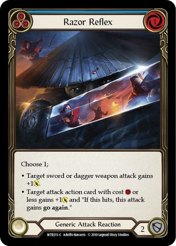 Image for Razor Reflex (Blue) (WTR211) - Flesh and Blood TCG