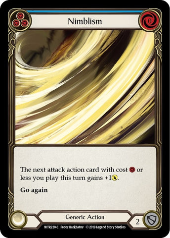 Image for Nimblism (Blue) (WTR220) - Flesh and Blood TCG