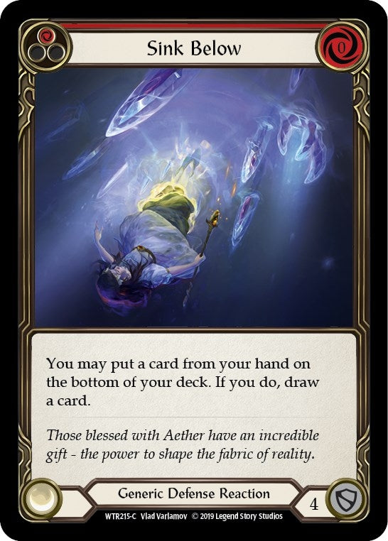 Image for Sink Below (Red) (WTR215) - Flesh and Blood TCG