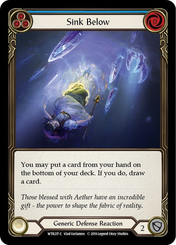 Image for Sink Below (Blue) (WTR217) - Flesh and Blood TCG