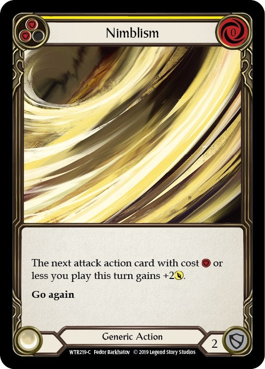 Image for Nimblism (Yellow) (WTR219) - Flesh and Blood TCG