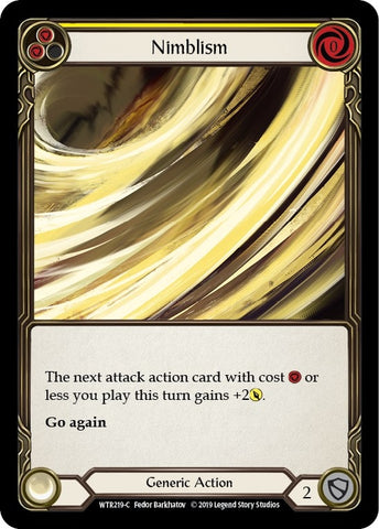 Image for Nimblism (Yellow) (WTR219) - Flesh and Blood TCG