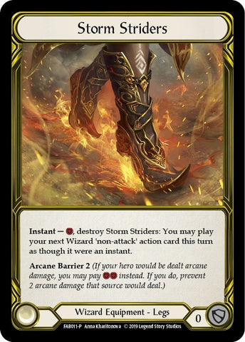 Storm Striders [FAB011-P] (Promo) 1st Edition Cold Foil - Golden
