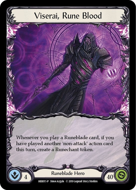 Viserai, Rune Blood [HER011-P] (Promo) 1st Edition Cold Foil