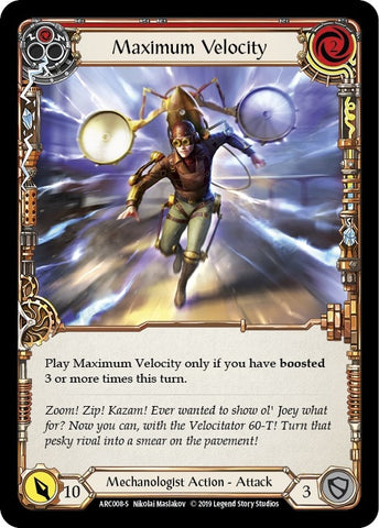 Image for Maximum Velocity (ARC008) (Arcane Rising) - Flesh and Blood TCG
