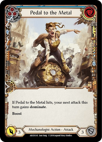 Image for Pedal to the Metal (Blue) (ARC013) (Arcane Rising) - Flesh and Blood TCG