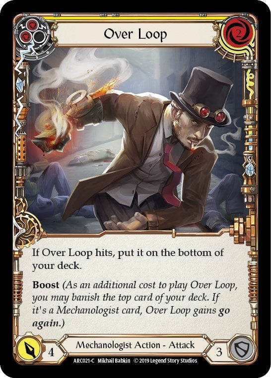 Image for Over Loop (Yellow) (ARC021) (Arcane Rising) - Flesh and Blood TCG