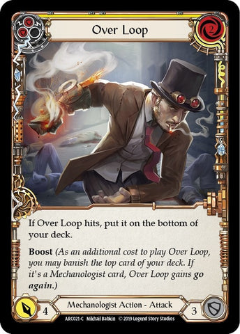 Image for Over Loop (Yellow) (ARC021) (Arcane Rising) - Flesh and Blood TCG