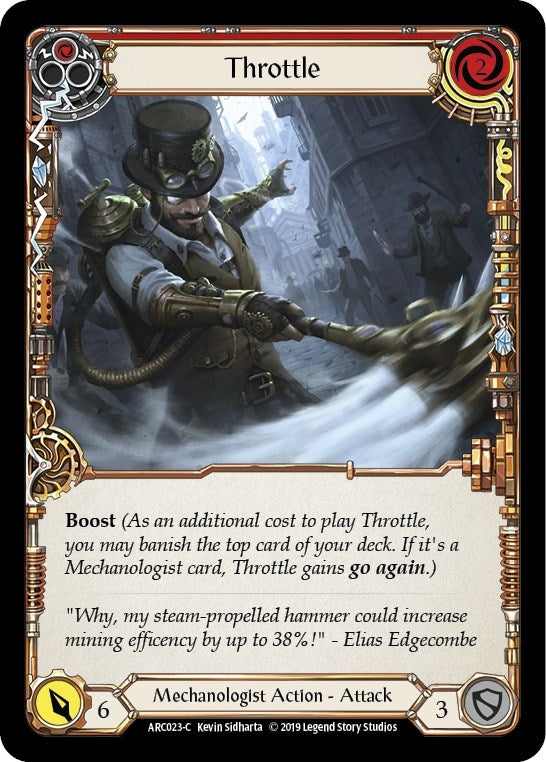 Image for Throttle (Red) (ARC023) (Arcane Rising) - Flesh and Blood TCG