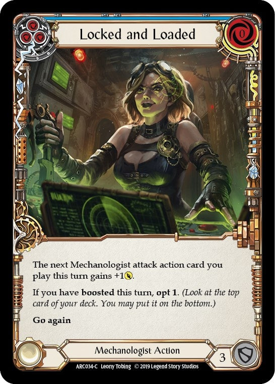Image for Locked and Loaded (Blue) (ARC034) (Arcane Rising) - Flesh and Blood TCG